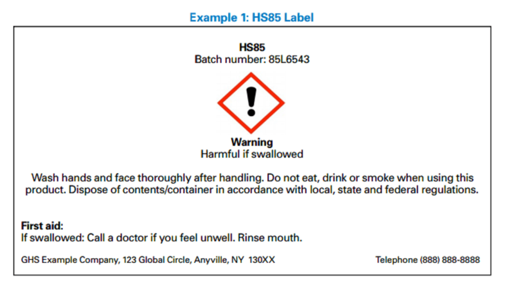 example label